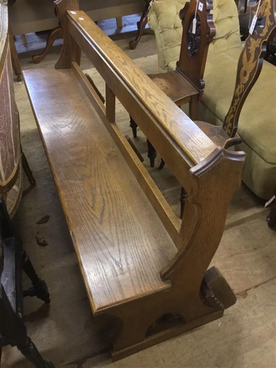 Church oak bench